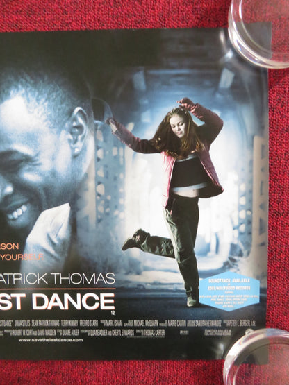 SAVE THE LAST DANCE UK MINI QUAD POSTER JULIA STILES SEAN PATRICK THOMAS 2001