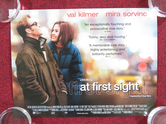 AT FIRST SIGHT - B UK MINI QUAD POSTER VAL KILMER MIRA SORVINO 1999