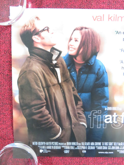 AT FIRST SIGHT - B UK MINI QUAD POSTER VAL KILMER MIRA SORVINO 1999