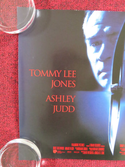 DOUBLE JEOPARDY UK MINI QUAD POSTER TOMMY LEE JONES ASHLEY JUDD 1999