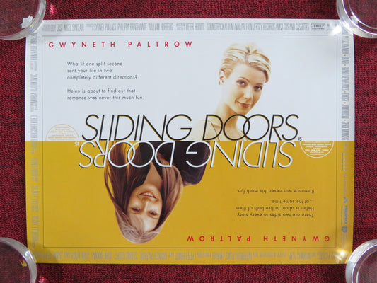 SLIDING DOORS UK MINI QUAD POSTER GWYNETH PALTROW JOHN HANNAH 1998