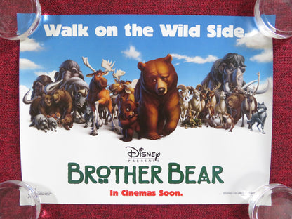 BROTHER BEAR UK MINI QUAD POSTER JOAQUIN PHOENIX JEREMY SUAREZ 2003