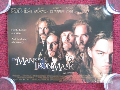 THE MAN IN THE IRON MASK UK MINI QUAD POSTER LEONARDO DI CAPRIO J. IRONS 1998