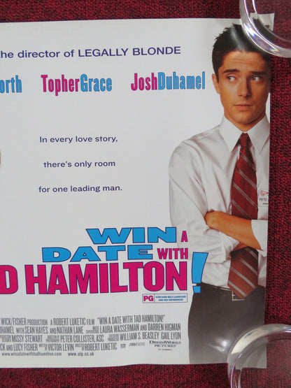 WIN A DATE WITH TAD HAMILTON! UK MINI QUAD POSTER KATE BOSWORTH J. DUHAMEL 2004