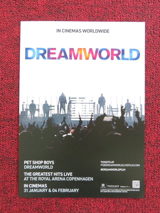 PET SHOP BOYS DREAMWORLD: THE GREATEST HITS.. JAPANESE CHIRASHI (B5) POSTER 2024