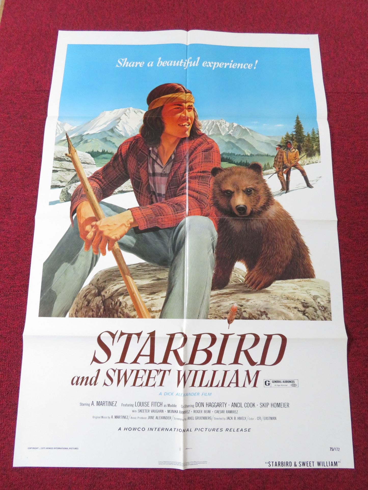 STARBIRD AND SWEET WILLIAM FOLDED US ONE SHEET POSTER A MARTINEZ L. LEWIS 1975