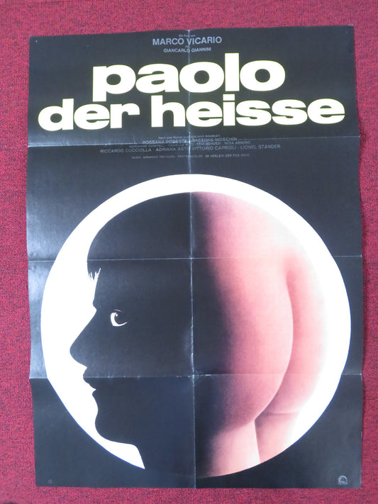 THE SENSUAL MAN GERMAN A1 POSTER FOLDED GIANCARLO GIANNINI ROSSANA PODESTA 1974