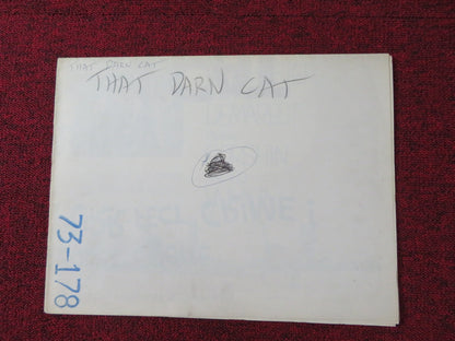 THAT DARN CAT! STYLE A FOLDED US ONE SHEET POSTER DISNEY DEAN JONES 1973