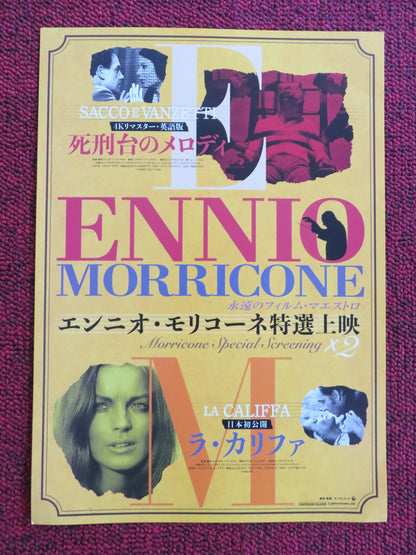 ENNIO MORRICONE: SPECIAL SCREENING JAPANESE CHIRASHI (B5) POSTER MORRICONE 2023