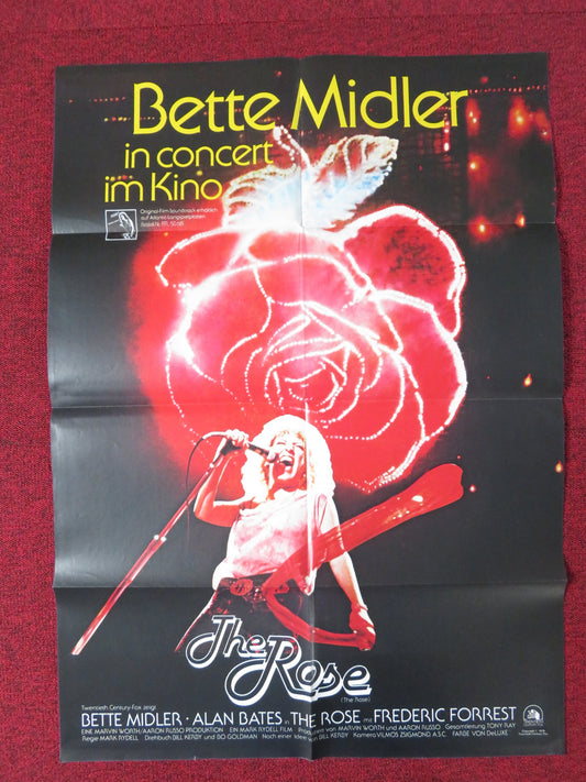 THE ROSE GERMAN A1 POSTER FOLDED BETTE MIDLER ALAN BATES 1980