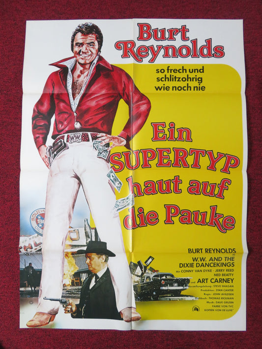 W. W. AND THE DIXIE DANCEKINGS GERMAN A1 POSTER FOLDED BURT REYNOLDS 1978