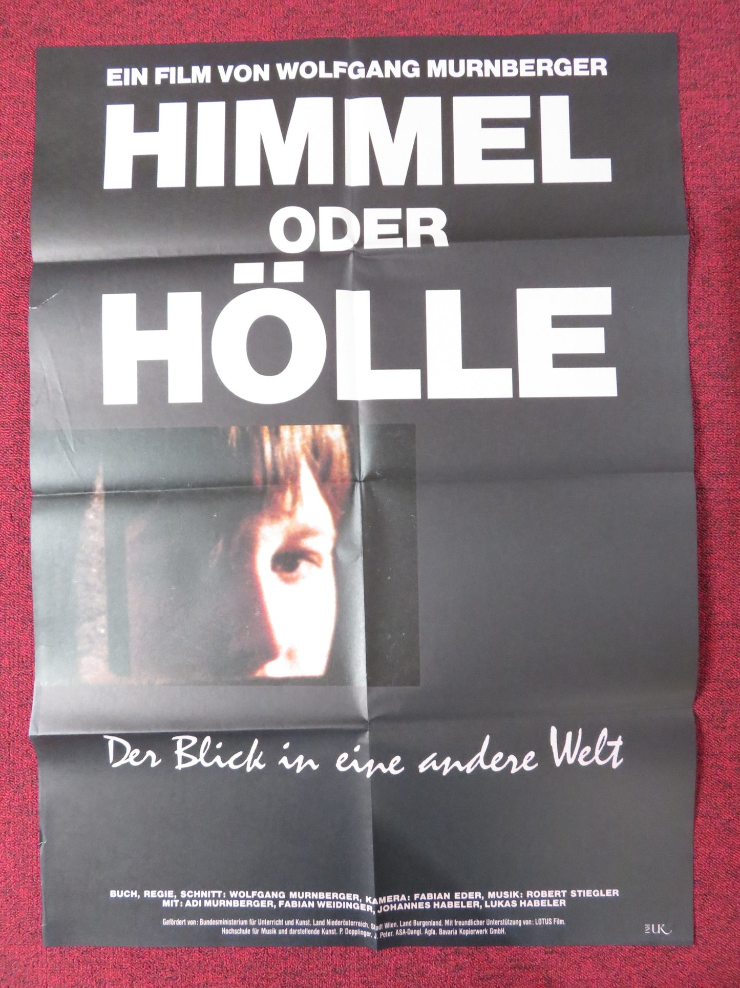 HIMMEL ODER HOLLE GERMAN A1 POSTER FOLDED ADI MURNBURGER FABIAN WEIDINGER 1990