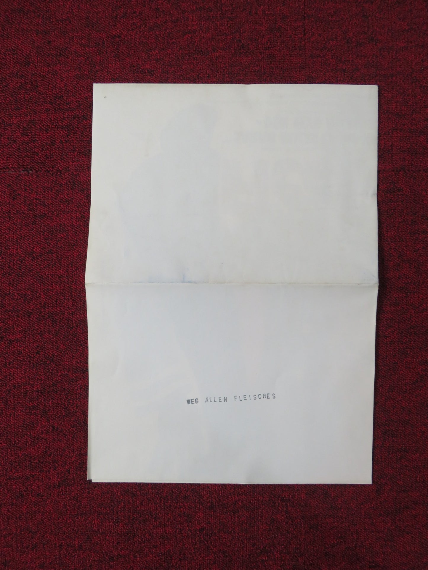 THE SAILOR WHO FELL FROM GRACE WITH THE SEA GERMAN A1 POSTER FOLDED 1977