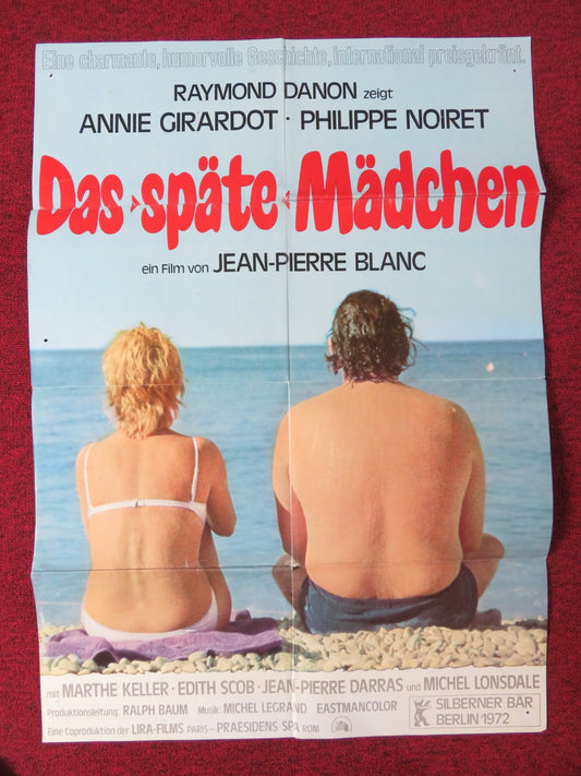 THE OLD MAID - B GERMAN A1 POSTER FOLDED ANNIE GIRARDOT PHILIPPE NOIRET 1972