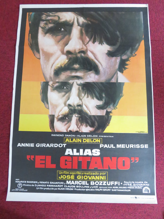 THE GYPSY SPANISH POSTER ROLLED ALAIN DELON ANNIE GIRADOT 1975