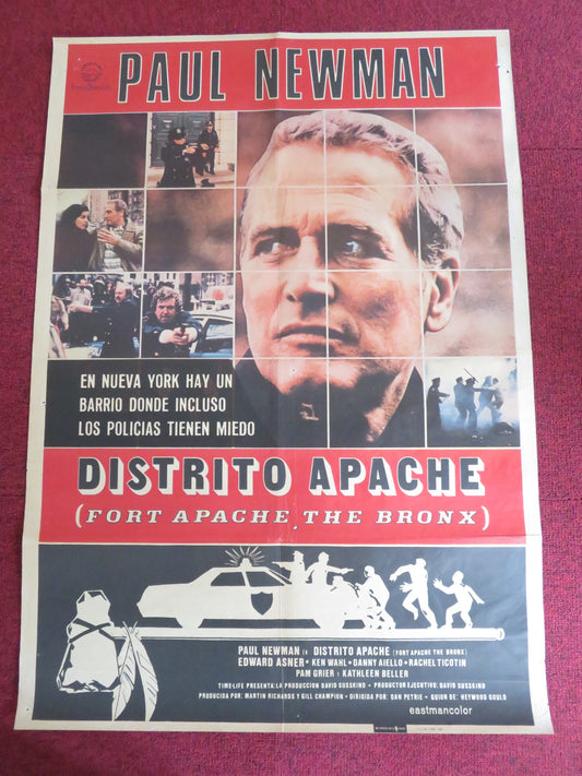 FORT APACHE THE BRONX SPANISH POSTER ROLLED PAUL NEWMAN EDWARD ASNER 1981