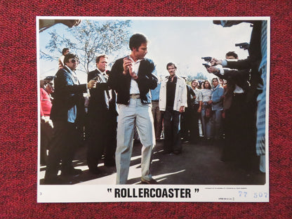 ROLLERCOASTER - 3 LOBBY CARD GEORGE SEGAL RICHARD WIDMARK 1977