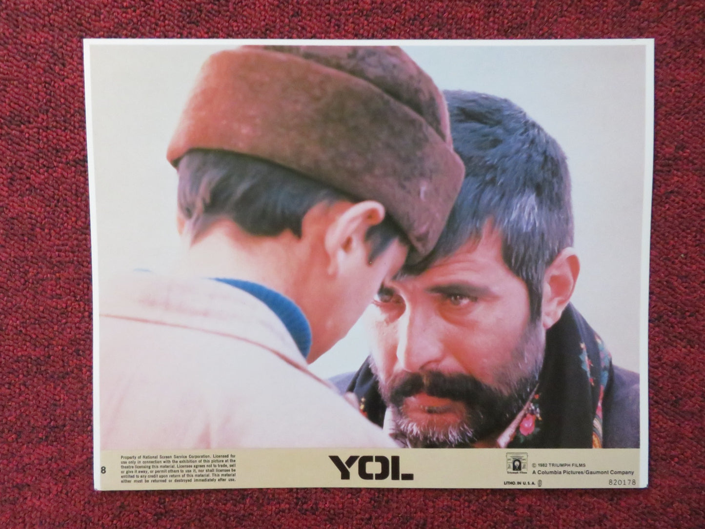 YOL - 8 LOBBY CARD TARIK AKAN SERIF SEZER 1982