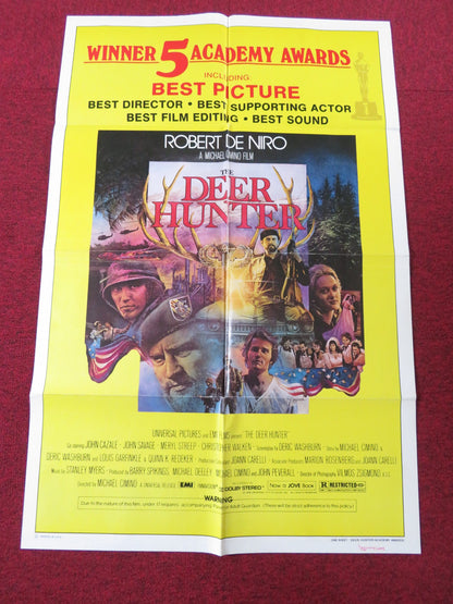 THE DEER HUNTER FOLDED US ONE SHEET POSTER ROBERT DE NIRO C. WALKEN 1978