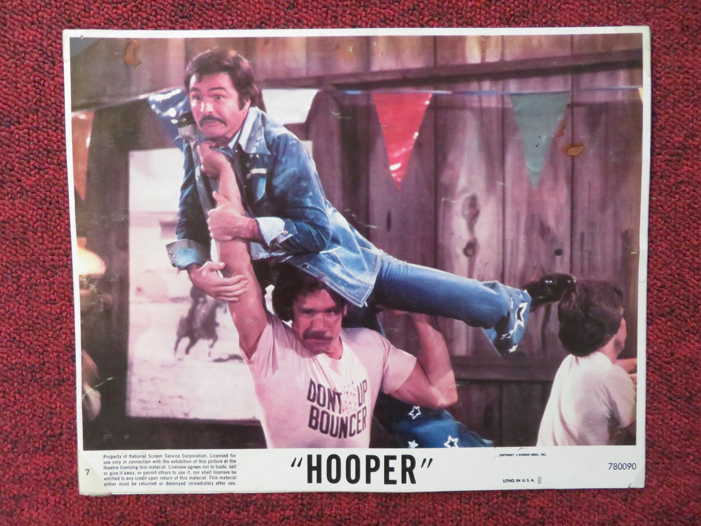 HOOPER -7 LOBBY CARD BURT REYNOLDS SALLY FIELD 1978