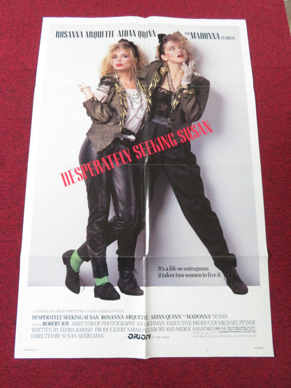 DESPERATELY SEEKING SUSAN FOLDED US ONE SHEET POSTER MADONNA R. ARQUETTE 1985