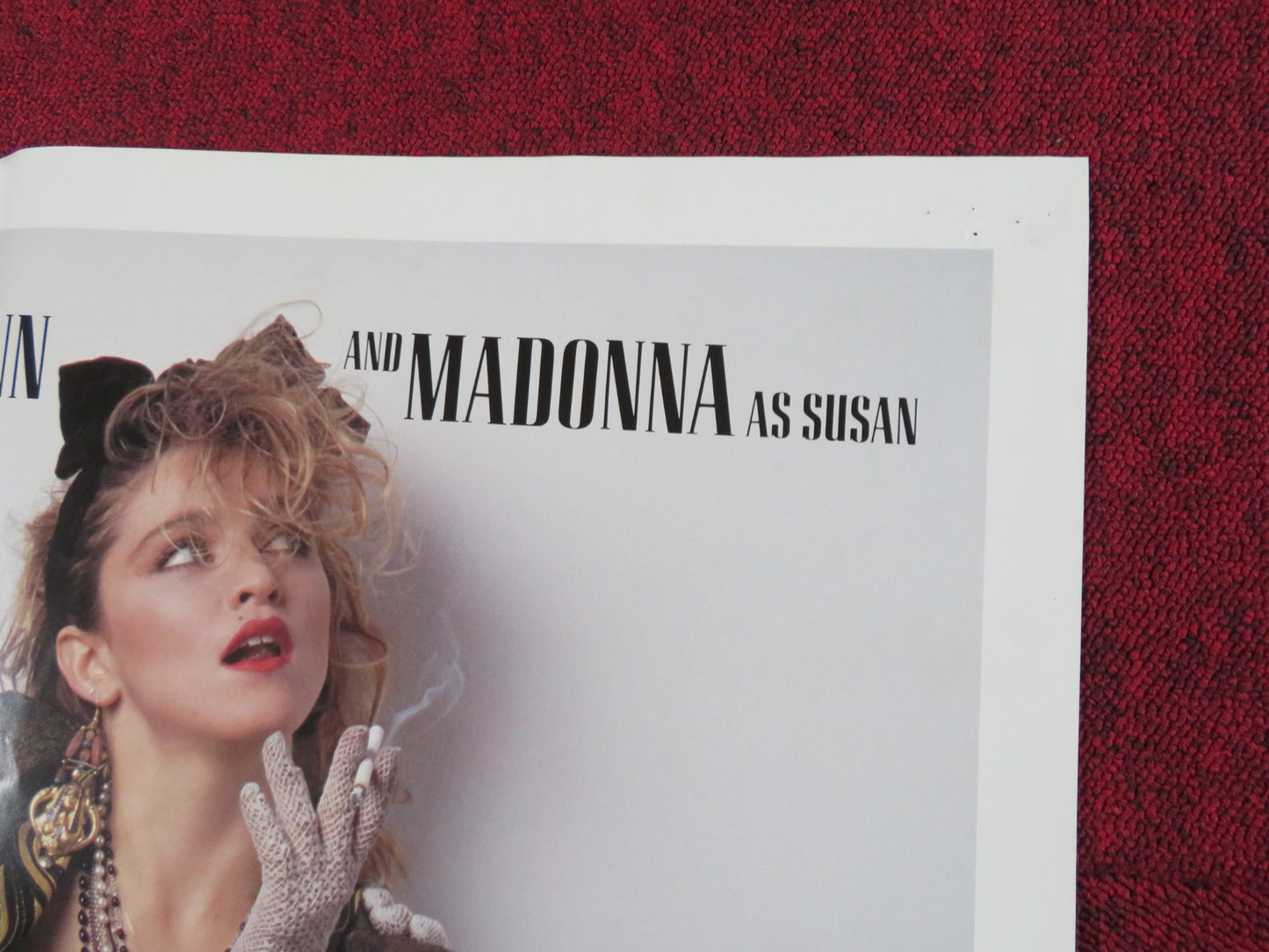 DESPERATELY SEEKING SUSAN FOLDED US ONE SHEET POSTER MADONNA R. ARQUETTE 1985