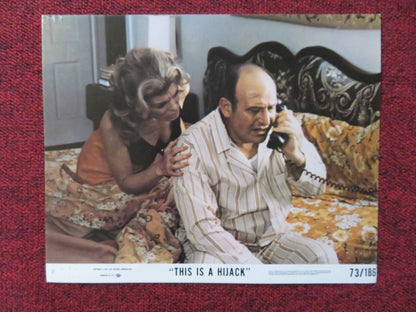 THIS IS A HIJACK- 2 LOBBY CARD ADAM ROARKE NEVILLE BRAND 1973