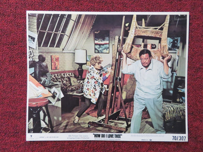 HOW DO I LOVE THEE - 7 LOBBY CARD JACKIE GLEASON  MAUREEN O'HARA 1970