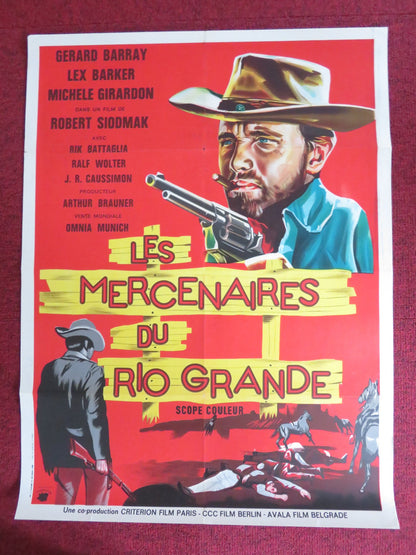 PYRAMID OF THE SUN GOD FRENCH POSTER ROLLED LEX BARKER GERARD BARRAY 1965