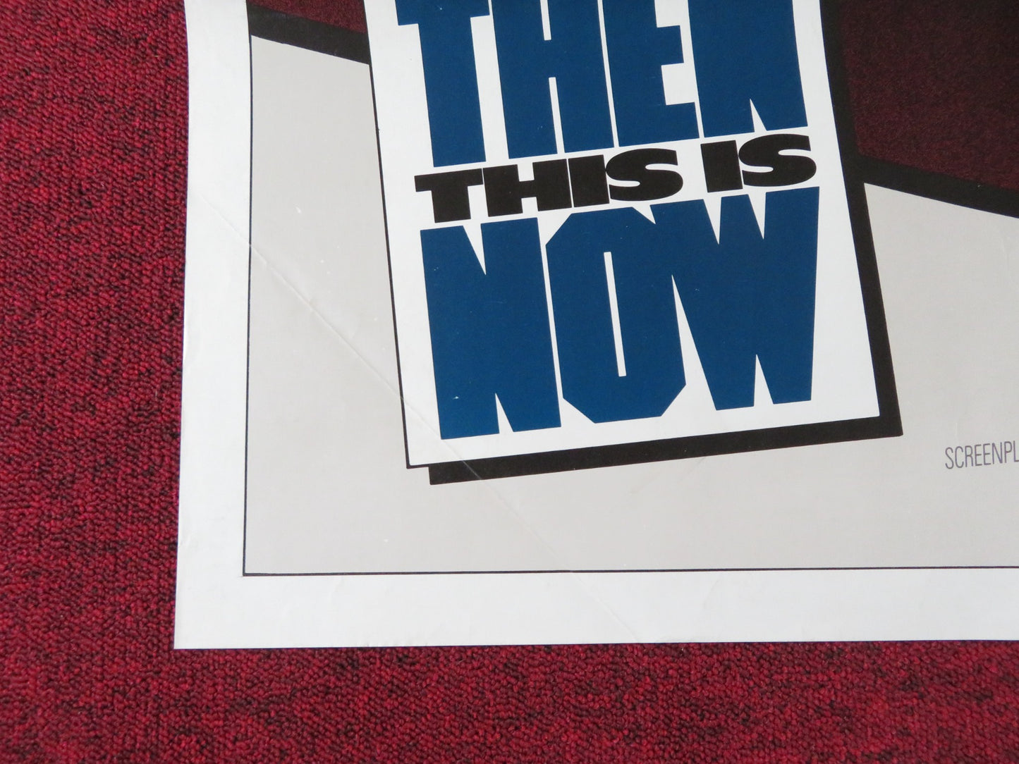 THAT WAS THEN... THIS IS NOW FOLDED US ONE SHEET POSTER EMILIO ESTEVEZ 1985