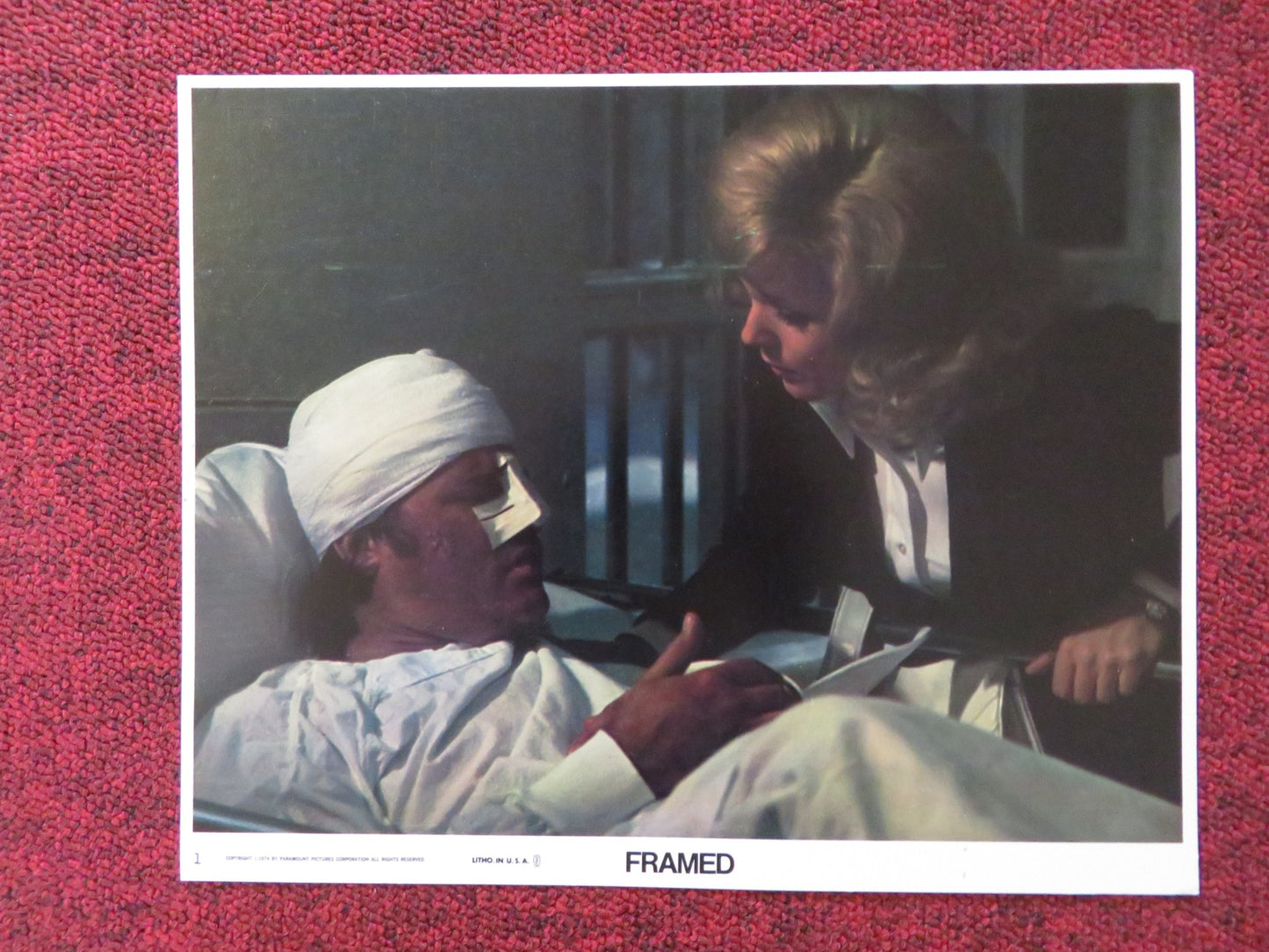 FRAMED- 1  LOBBY CARD JOE DON BAKER CONNY VAN DYKE 1975