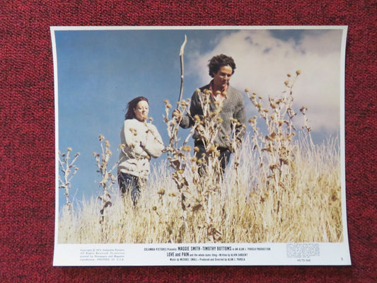 LOVE AND PAIN AND THE WHOLE DAMN THING - 3 LOBBY CARD MAGGIE SMITH 1972