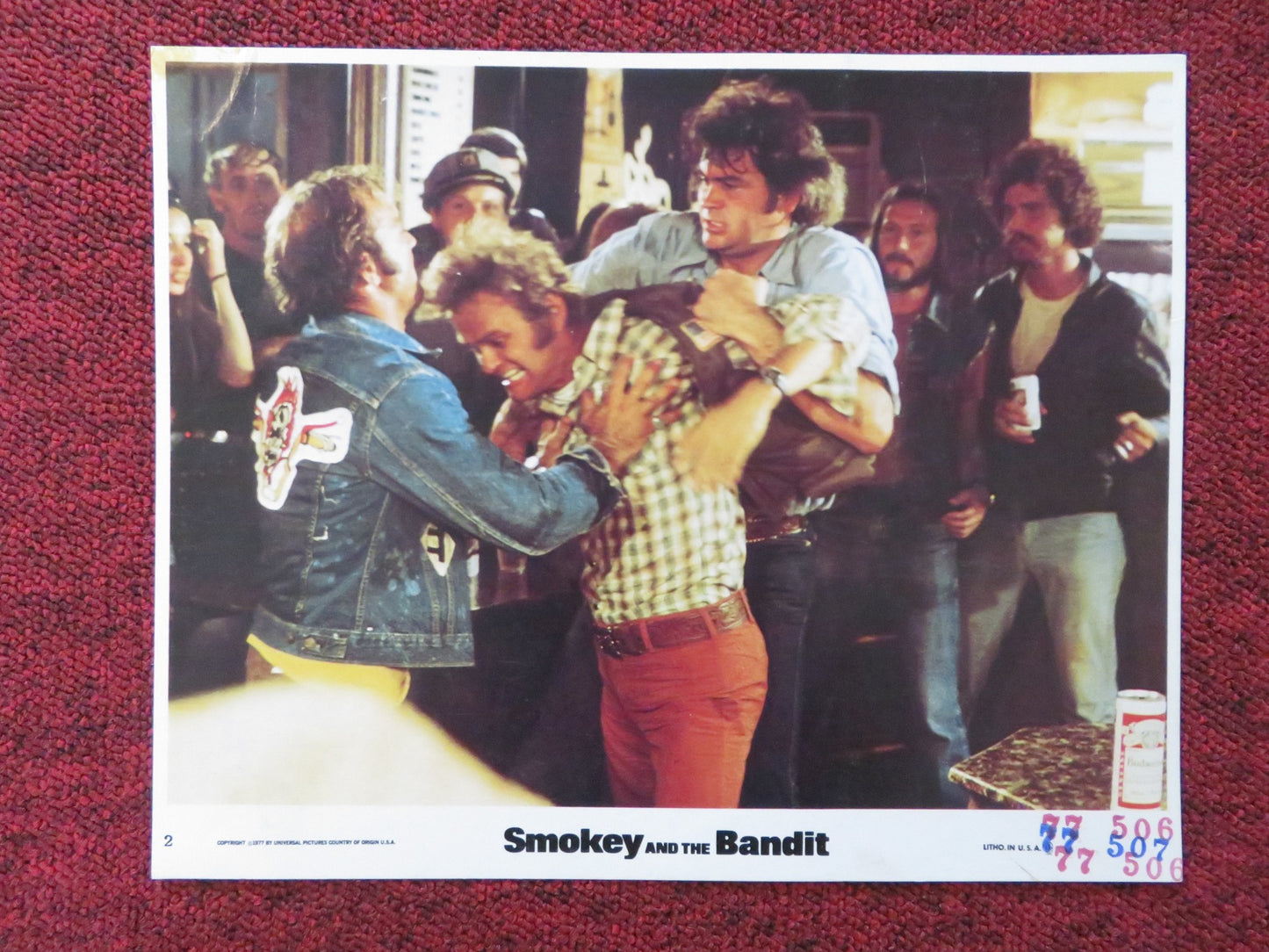 SMOKEY AND THE BANDIT - 2 LOBBY CARD BURT REYNOLDS  SALLY FIELD 1977