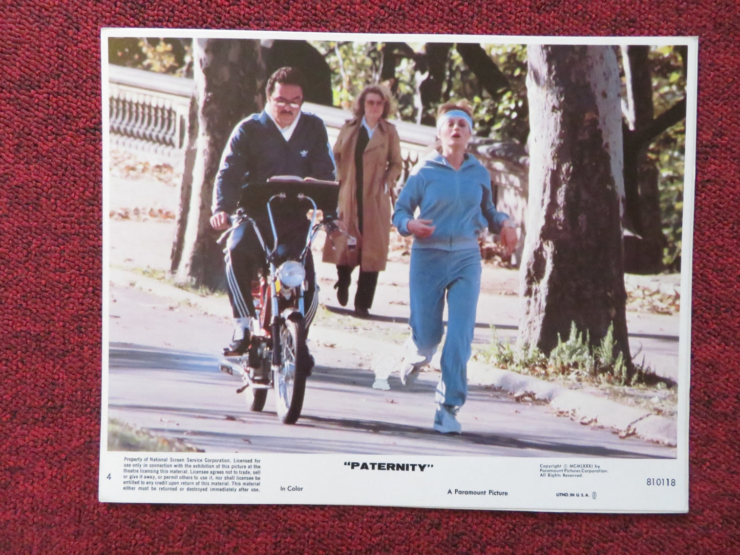 PATERNITY  - 4   LOBBY CARD BURT REYNOLDS 1981