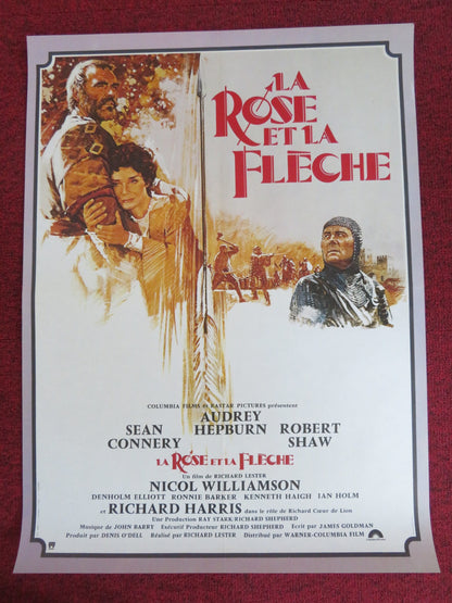 ROBIN AND MARIAN FRENCH POSTER ROLLED SEAN CONNERY AUDREY HEPBURN 1977