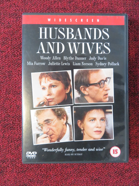 HUSBANDS AND WIVES WIDESCREEN (DVD) WOODY ALLEN MIA FARROW 1992 REGION 2