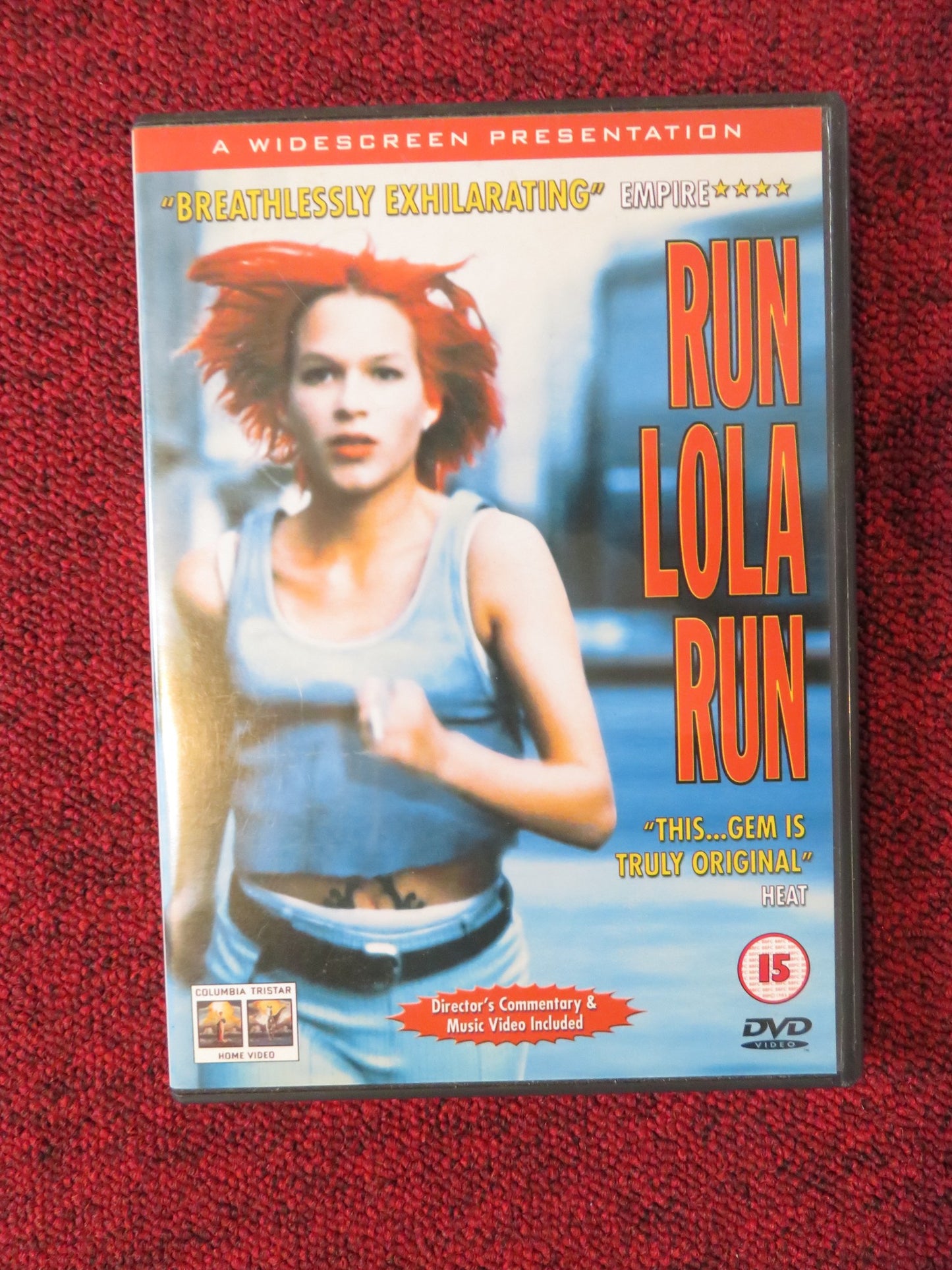 RUN LOLA RUN (DVD) FRANKA POTENTE MORITZ BLEIBTREU 1998 REGION 2