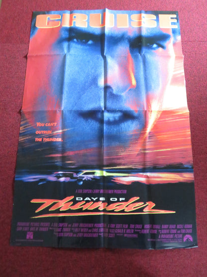 DAYS OF THUNDER FOLDED US ONE SHEET POSTER TOM CRUISE ROBERT DUVALL 1990