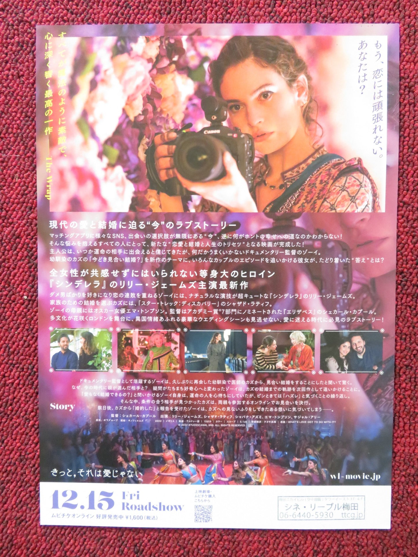 WHAT'S LOVE GOT TO DO WITH IT? JAPANESE CHIRASHI (B5) POSTER MIM SHAIKH 2022