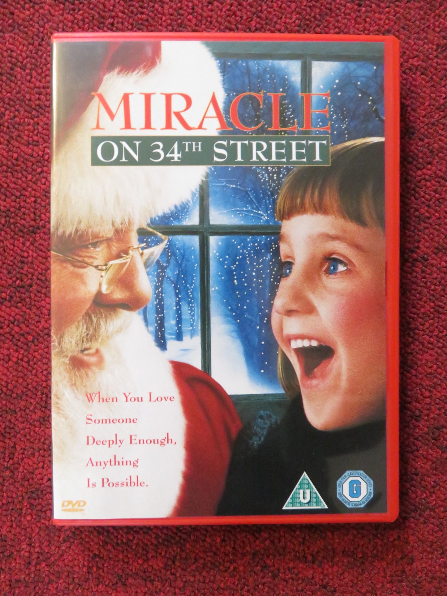 MIRACLE ON 34TH STREET (DVD) RICHARD ATTENBOROUGH MARA WILSON 1994 REGION 2