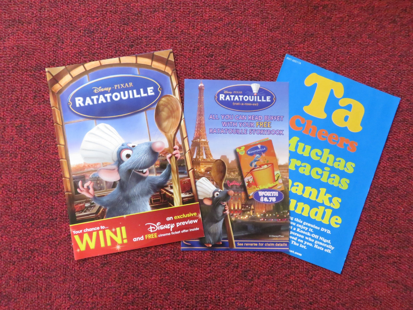 RATATOUILLE 2-DISC COLLECTOR'S EDITION (DVD) DISNEY PATTON OSWALT 2007 REGION 2