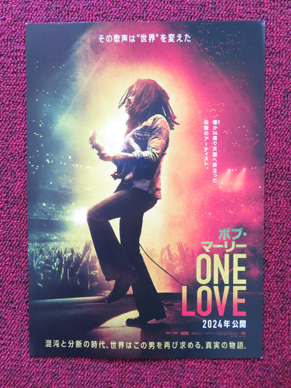 BOB MARLEY: ONE LOVE JAPANESE CHIRASHI (B5) POSTER KINGSLEY BEN-ADIR 2024