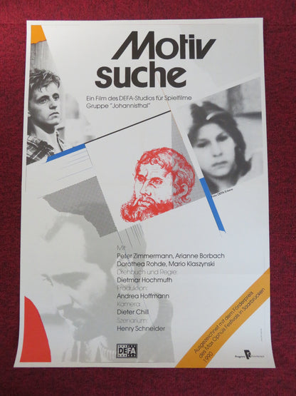 MOTIVSUCHE GERMAN POSTER ROLLED PETER ZIMMERMANN ARIANNE BORBACH 1990