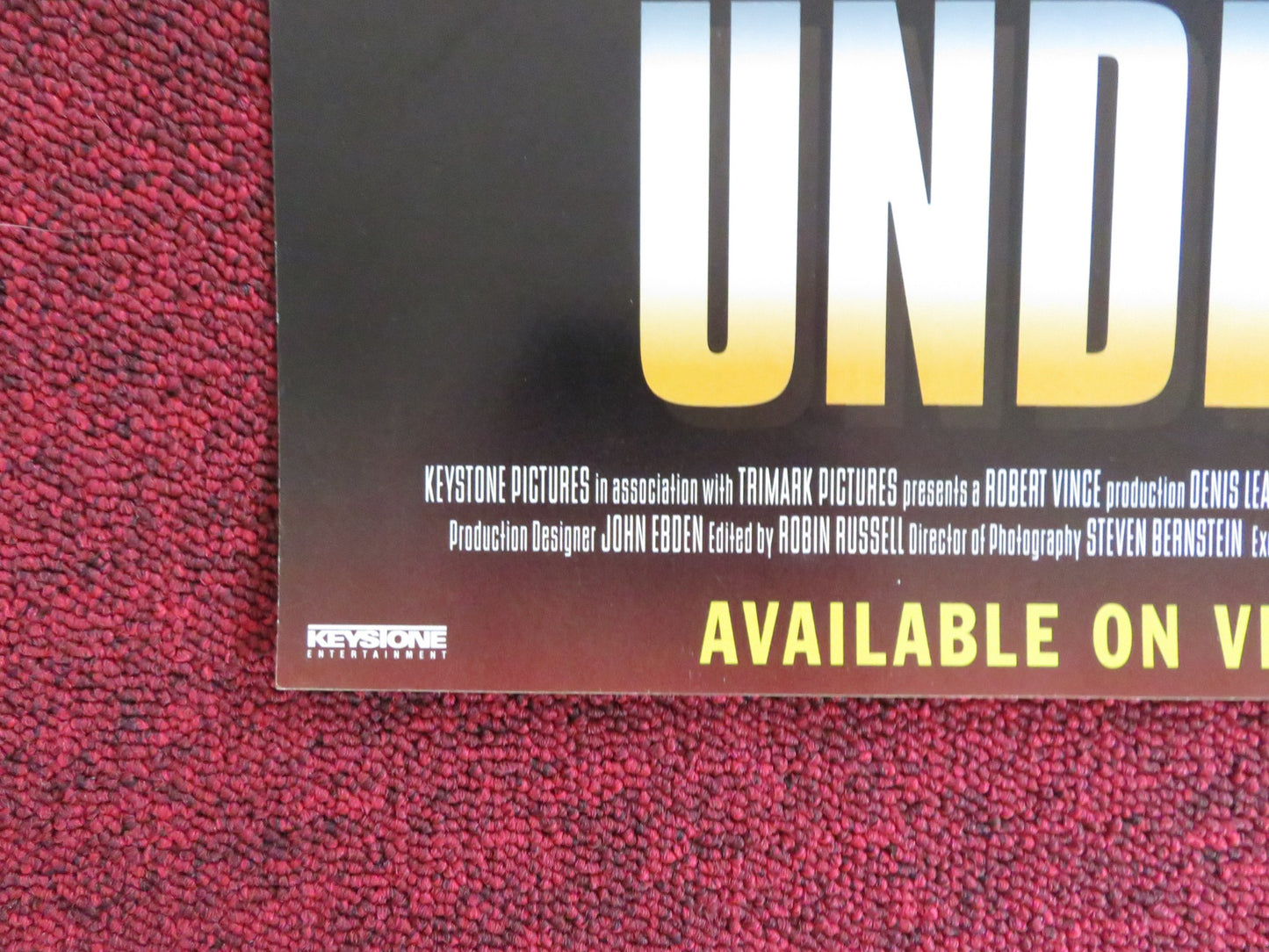 UNDERWORLD VHS VIDEO POSTER DENIS LEARY JOE MANTEGNA 1997