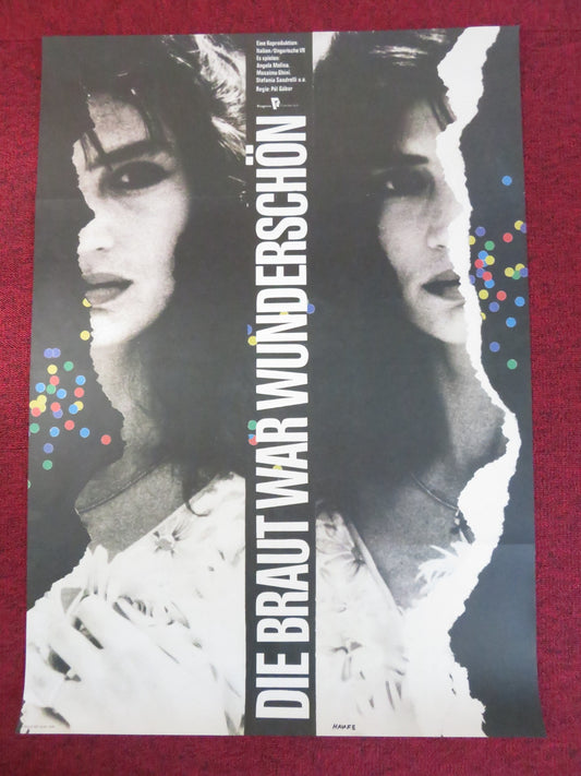 LA SPOSA ERA BELLISSIMA GERMAN POSTER ROLLED ANGELA MOLINA MASSIMO GHINI 1987