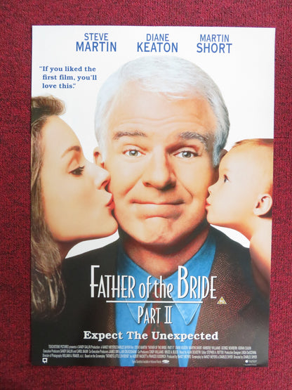 FATHER OF THE BRIDE PART II VHS VIDEO POSTER STEVE MARTIN DIANE KEATON 1995