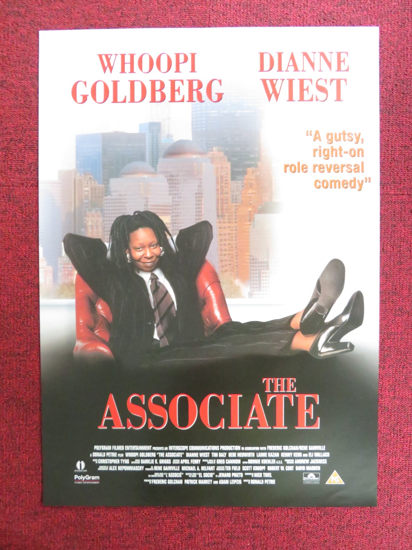 THE ASSOCIATE VHS VIDEO POSTER WHOOPI GOLDBERG DIANNE WIEST 1996