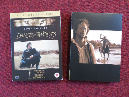 DANCES WITH WOLVES 3 DISC SPECIAL EDITION (DVD) KEVIN COSTNER 1990 REGION 2