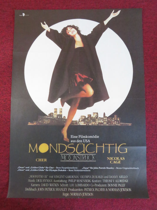 MOONSTRUCK GERMAN POSTER ROLLED CHER NICOLAS CAGE 1989