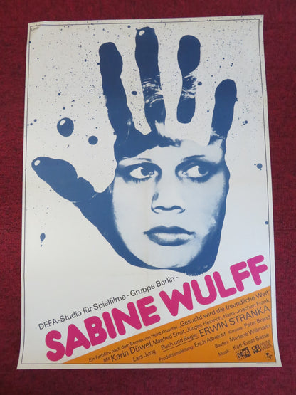 SABINE WULFF GERMAN POSTER ROLLED KARIN DUWEL JUTTA WACHOWIAK 1978